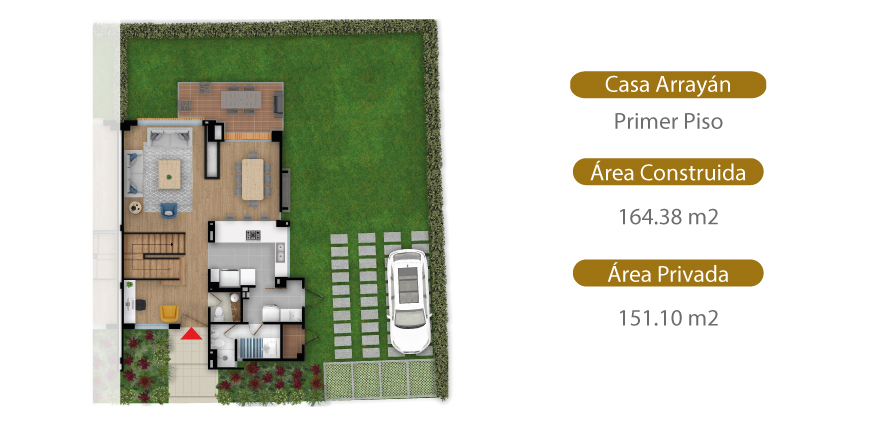 Casas Arrayan | Planta 1 